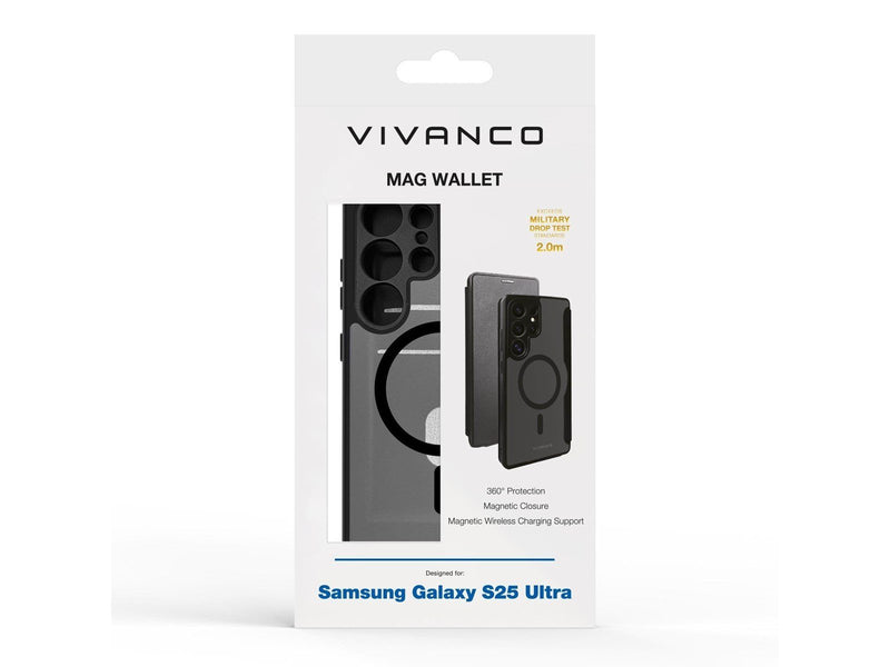 Vivanco Mag Wallet Samsung Galaxy S25 Ultra Black