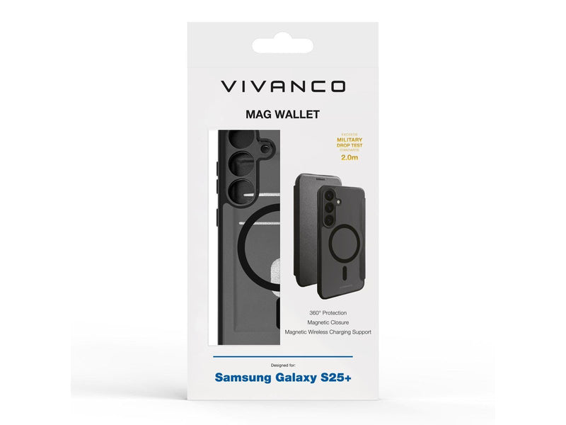 Vivanco Mag Wallet Samsung Galaxy S25+ Black