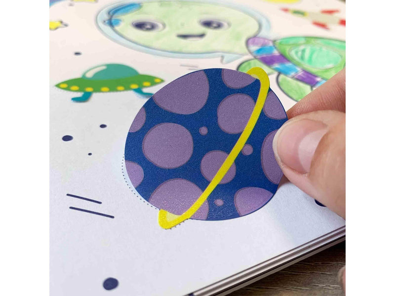 SES Creative Activity Colouring Book - Glow in the Dark 3-in-1