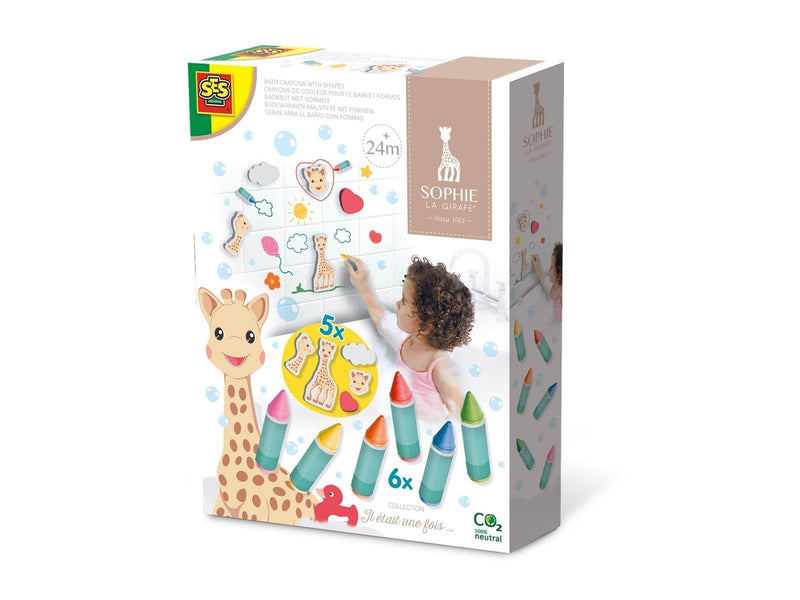 SES Creative Sophie La Girafe Bath Chalk with Shapes