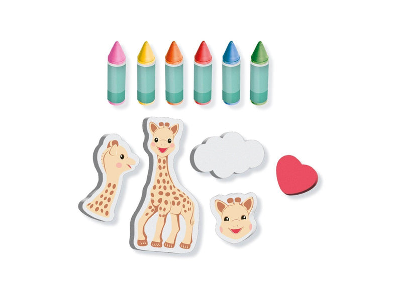SES Creative Sophie La Girafe Bath Chalk with Shapes