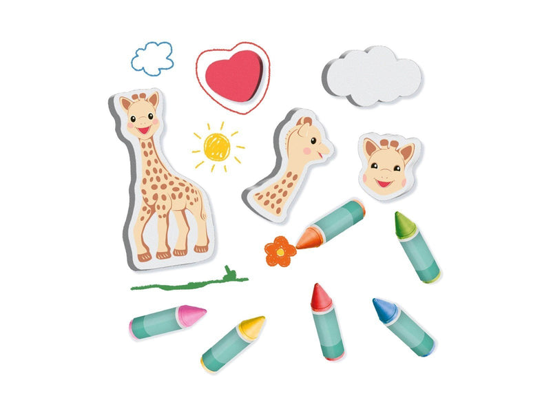 SES Creative Sophie La Girafe Bath Chalk with Shapes