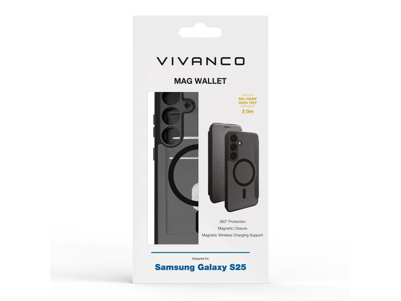 Vivanco Mag Wallet Samsung Galaxy S25+ Black