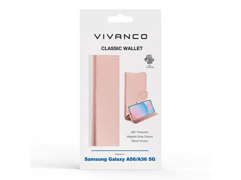 Vivanco Classic Wallet Samsung Galaxy A56/A36 Rose Gold