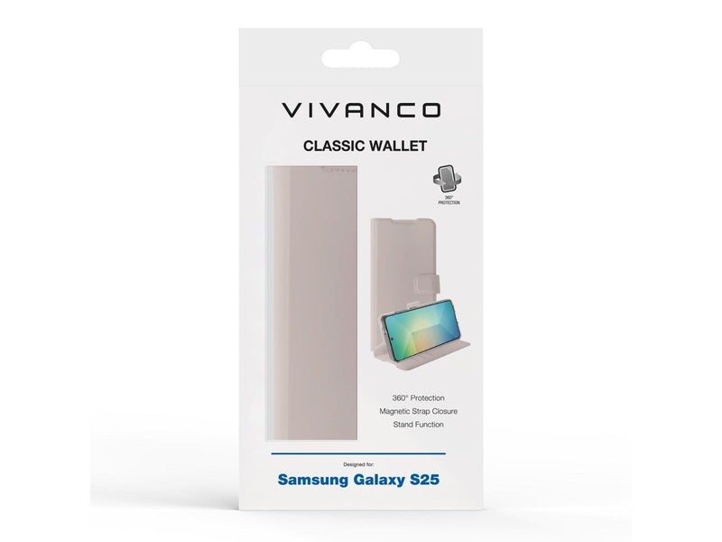 Vivanco Classic Wallet Samsung Galaxy S25 Grey