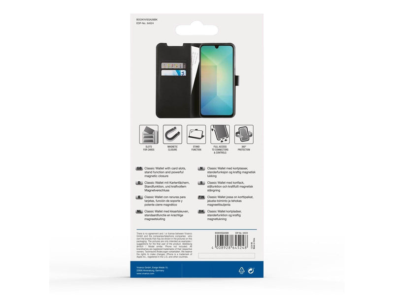 Vivanco Classic Wallet Samsung Galaxy A26 Black