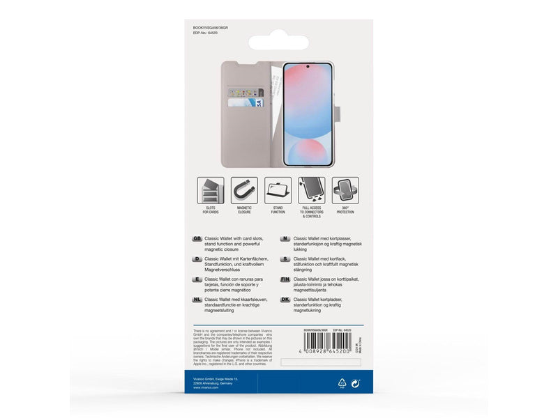 Vivanco Classic Wallet Samsung Galaxy A56/A36 Grey