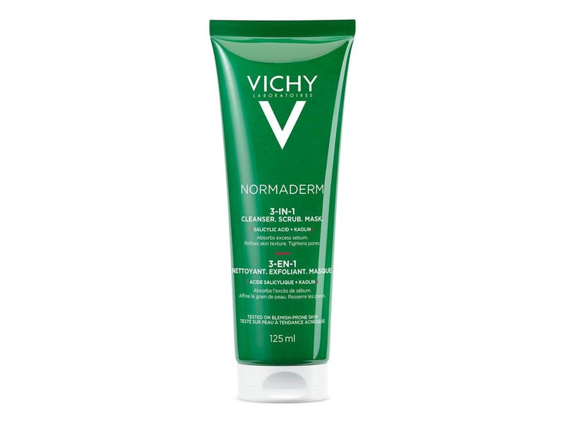 Vichy Normaderm 3-in-1 Scrub Cleanser & Mask 125ml
