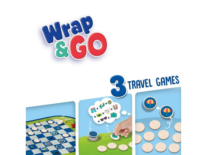 SES Creative Wrap and Go Travel Games 3-in-1