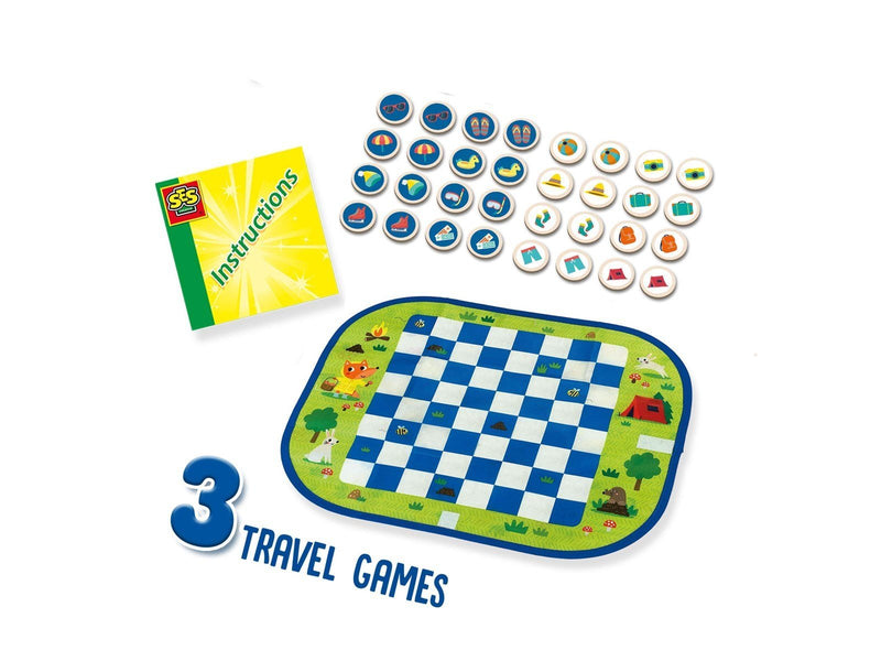 SES Creative Wrap and Go Travel Games 3-in-1