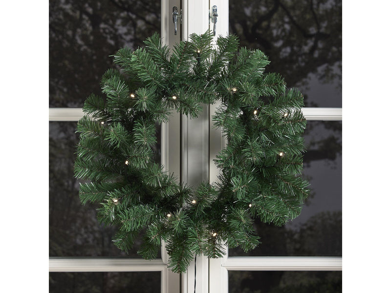 NORDIC WINTER Artificial wreath Ø45 cm w/lights