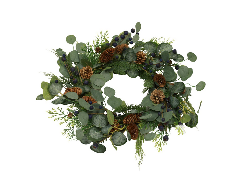 NORDIC WINTER Artificial Wreath Ø50 cm w/blueberry