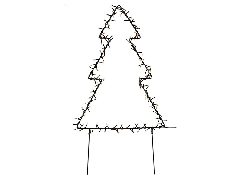 NORDIC WINTER Metal christmas tree - 75 cm 130 LED lights
