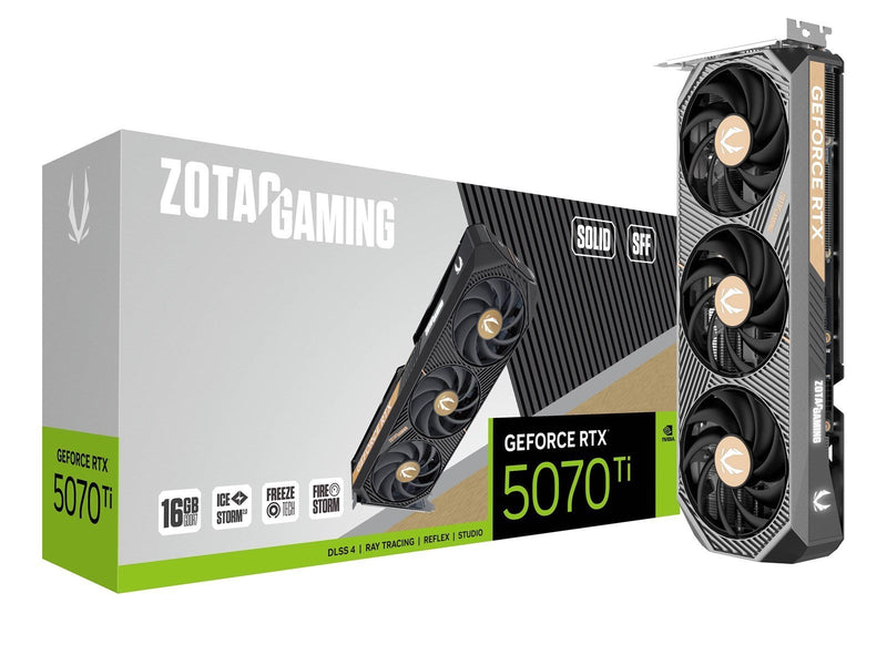 Zotac GeForce RTX 5070 Ti Solid SFF - 16GB GDDR7 RAM - Grafikkarte