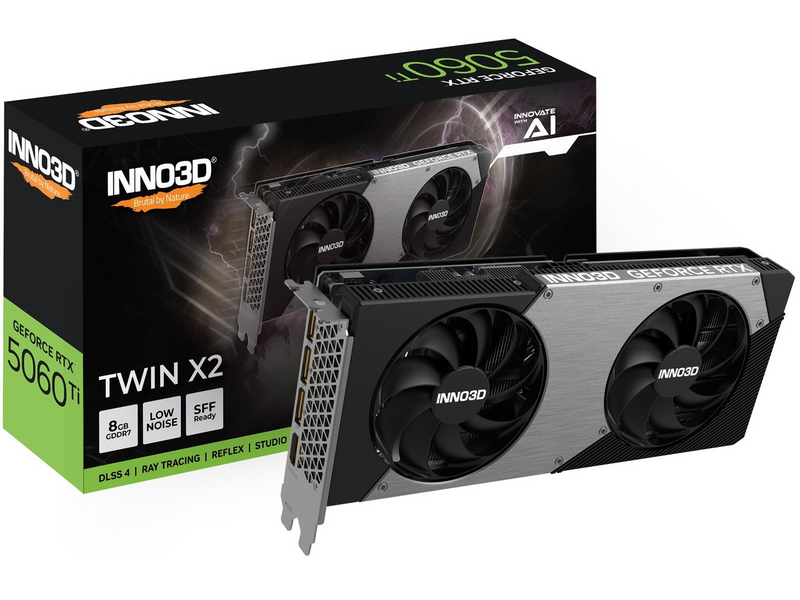 Inno3D GeForce RTX 5060 Ti Twin X2 - 8GB GDDR7 RAM - Grafikkarte