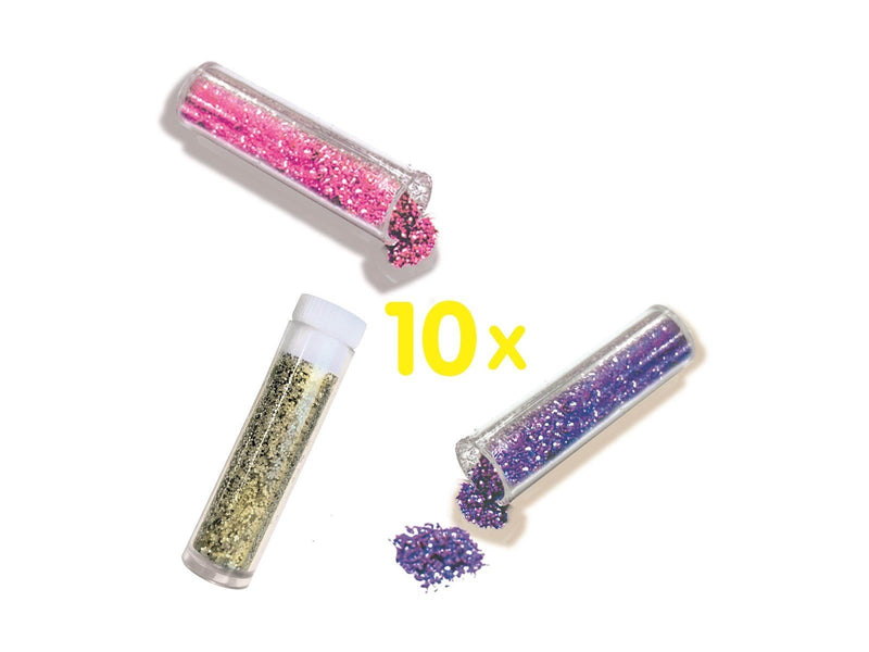 SES Creative Biodegradable Glitter - 10 Colours of Glitter