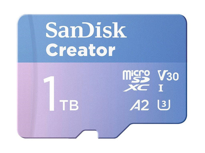 SanDisk Creator MicroSD/SD - 190MB/s - 1TB