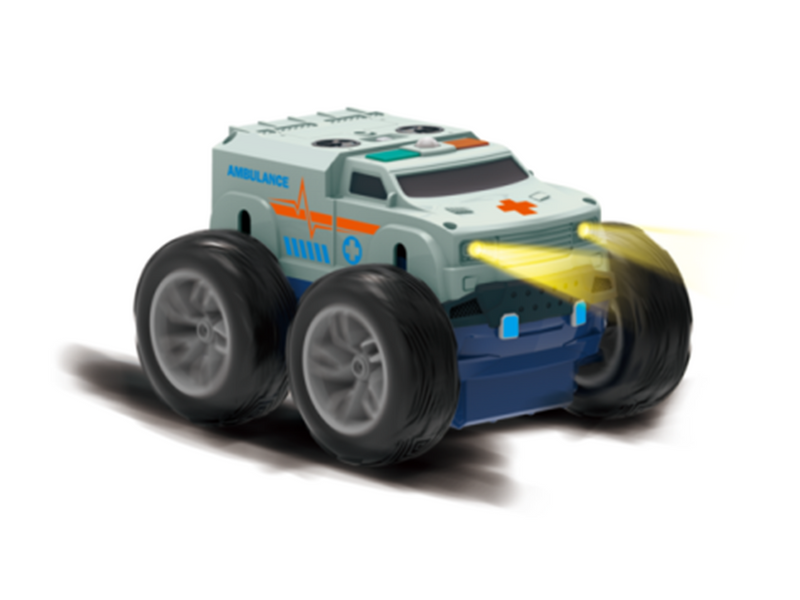 Syma REVOLT R/C Rescue Racers 2-Sided Police/Ambulance