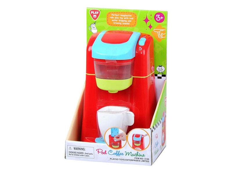 PLAY - Coffee Machine Red with Cups 4 pcs.