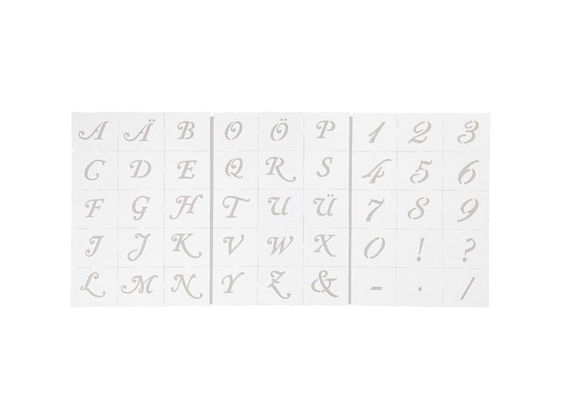 Creativ Company - Letters and Numbers Template