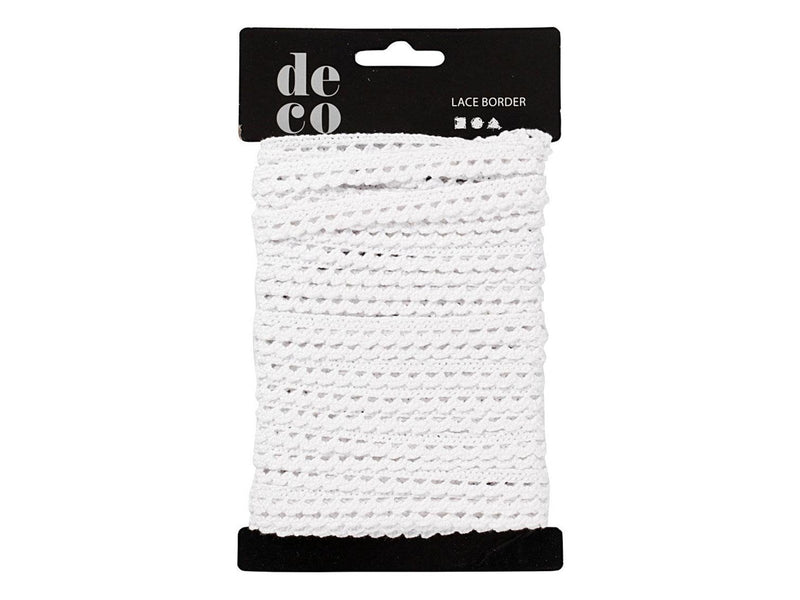 Creativ Company - Lace Ribbon White 10m