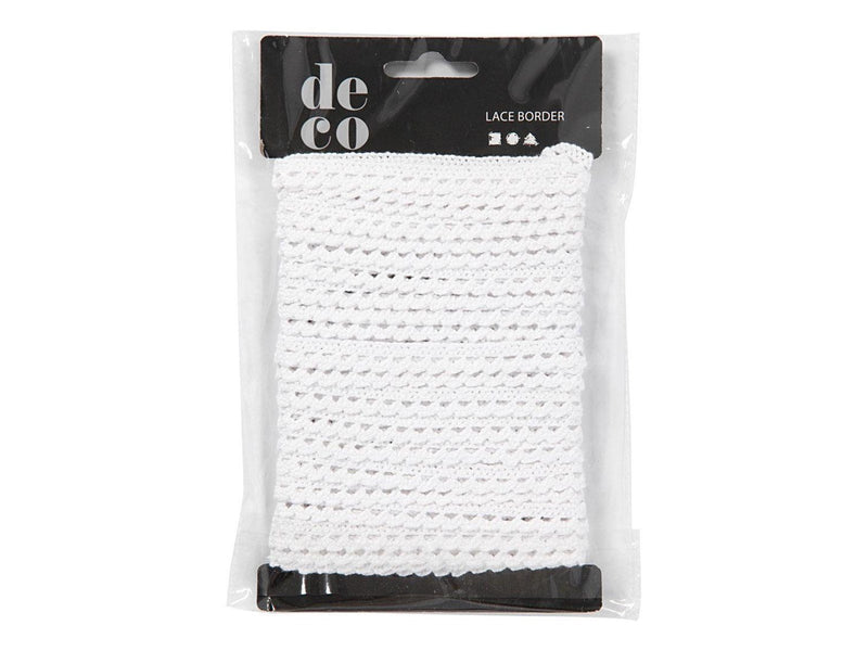 Creativ Company - Lace Ribbon White 10m