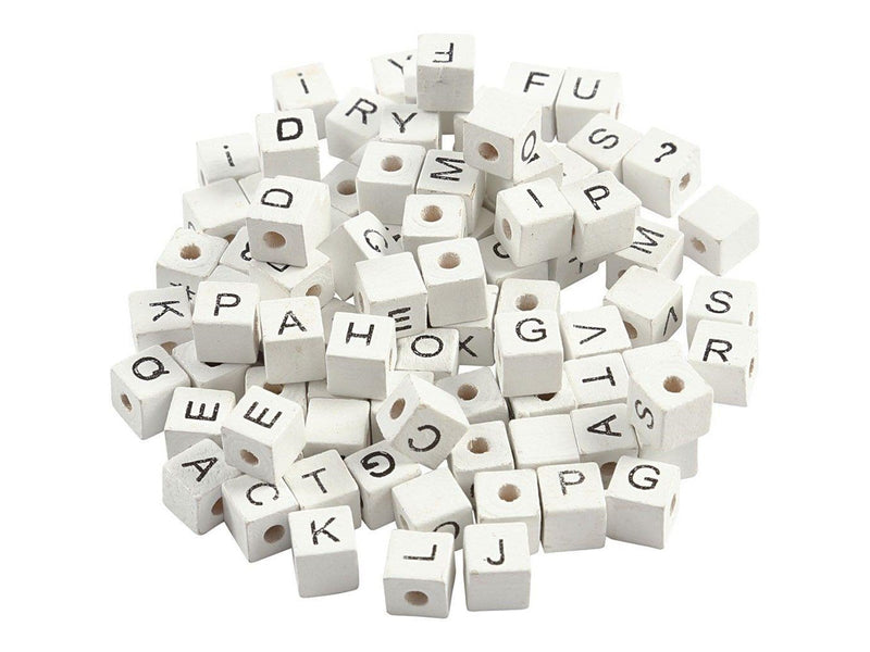 Creativ Company - Letter Beads White A-Z 92pcs.