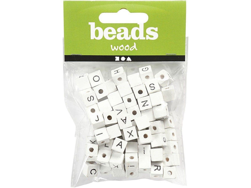Creativ Company - Letter Beads White A-Z 92pcs.