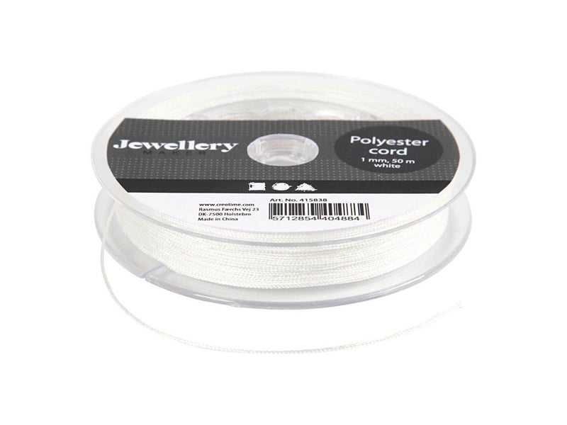 Creativ Company - Polyester Cord White 50m