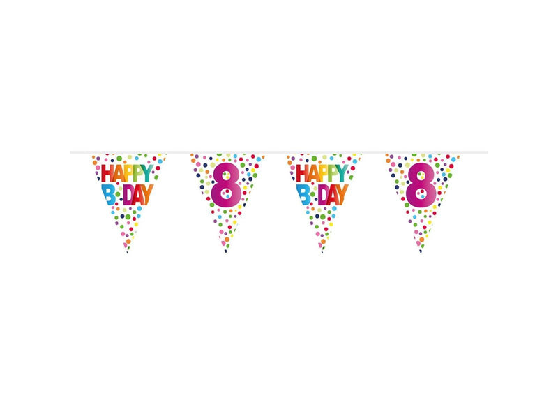 Folat BV - Flag line Confetti 8 years 10 meters.