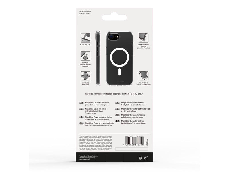 Vivanco Mag Clear Cover Apple iPhone 16e Clear