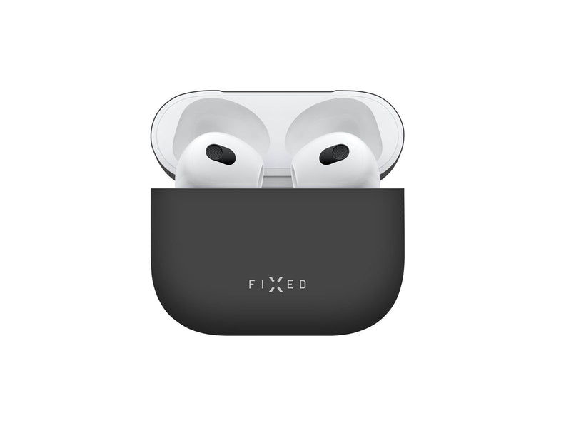 FIXED Silky Silicone case for Apple Airpods 3 Black
