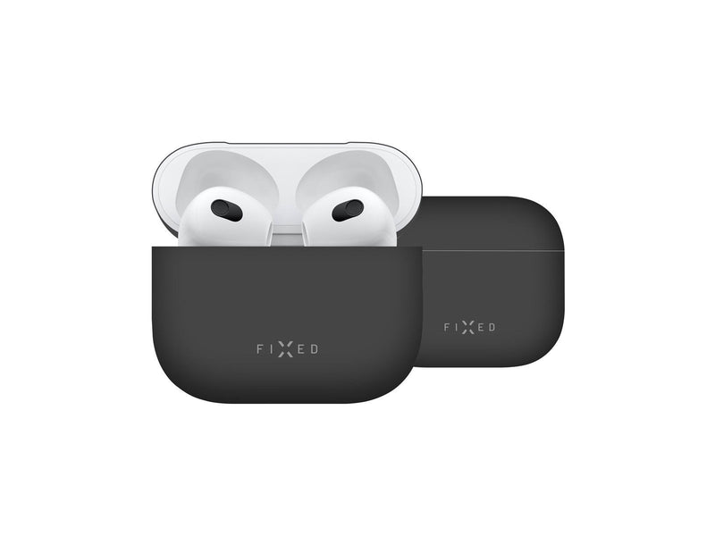 FIXED Silky Silicone case for Apple Airpods 3 Black