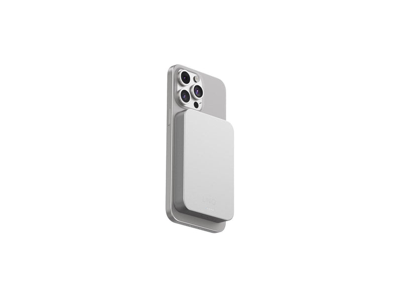 LINQ Magnetic Wireless Power Bank 15W/10.000mAh Silver Powerbank (Akku) - silber - 10000 mAh