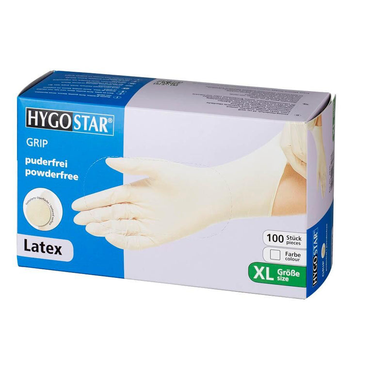 HYGOSTAR unisex Einmalhandschuhe GRIP weiß Größe XL - 100 Stück