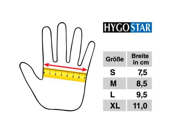HYGOSTAR Latexhandschuhe GRIP Größe M 100 Stück