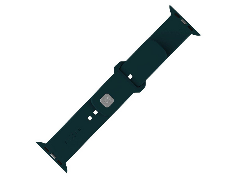 FIXED Silicone Sporty Strap SET Apple Watch 42/44/45/46mm Dark Green