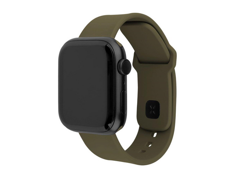 FIXED Silicone Sporty Strap SET Apple Watch 38/40/41mm Olive