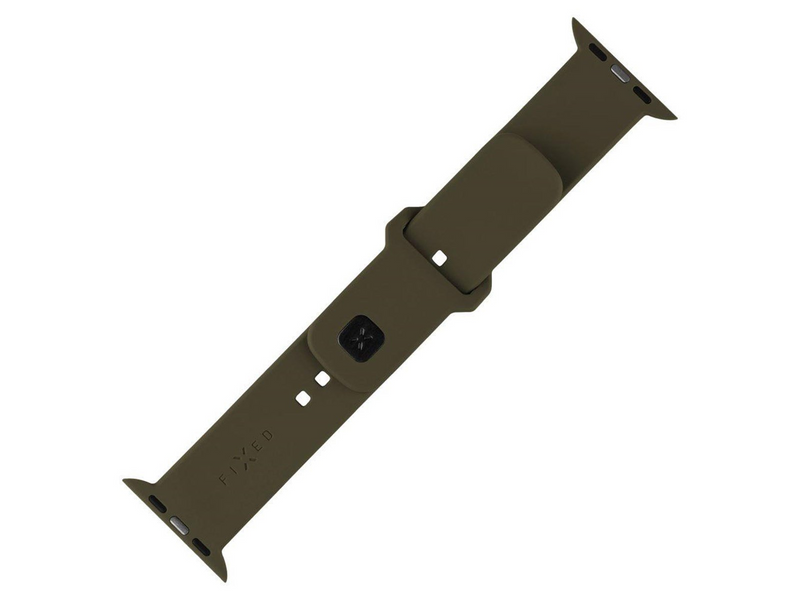 FIXED Silicone Sporty Strap SET Apple Watch 38/40/41mm Olive