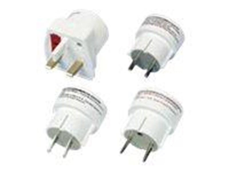 Vivanco Travel adapter Set EURO/USA - World White