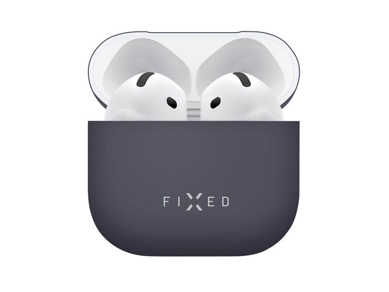 FIXED Silky Silicone case for Apple AirPods 4/4 ANC Blue