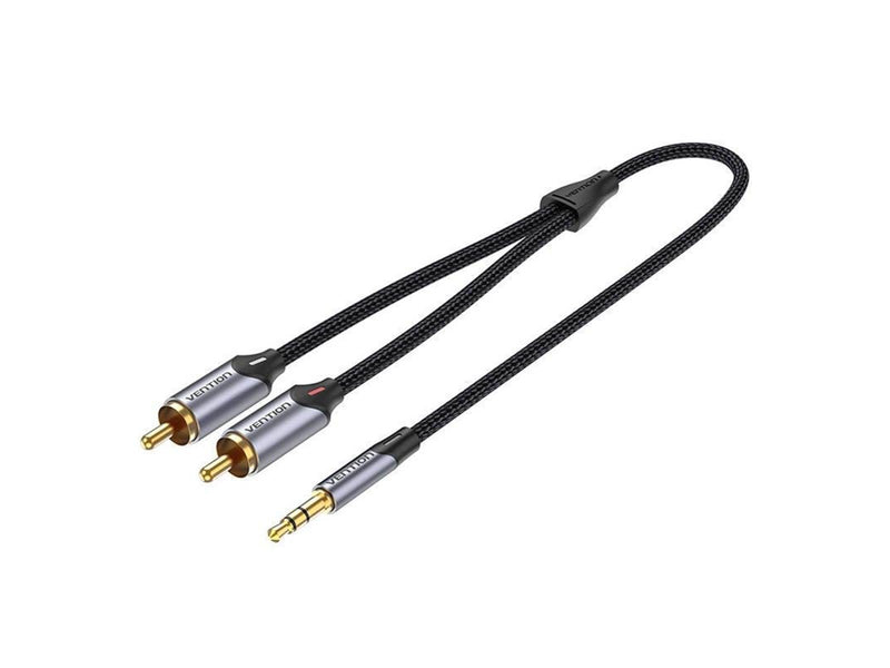 Vention Audio Cable 2xRCA to 3.5mm 0.5m - Grey