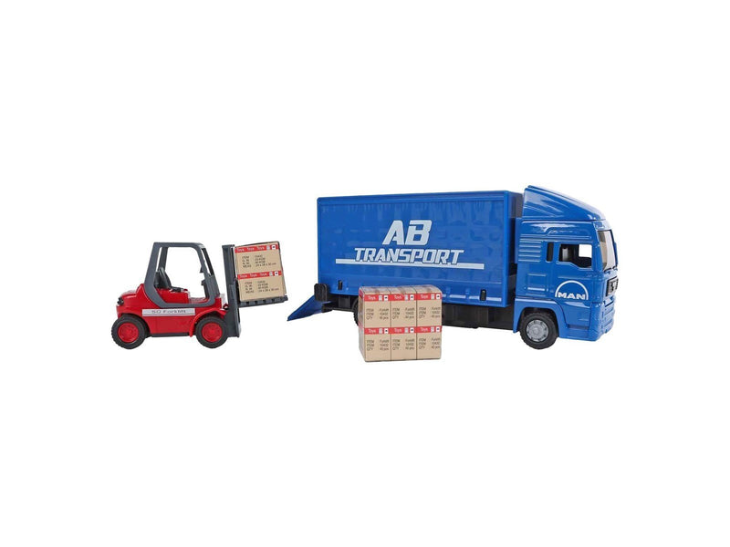 Kids Globe - Man Truck with Forklift. 17cm