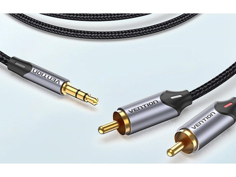 Vention Audio Cable 2xRCA to 3.5mm 8m - Grey
