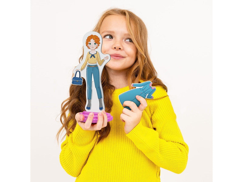 Quercetti - Magnetic Fashion Dress-up Doll 29pcs.