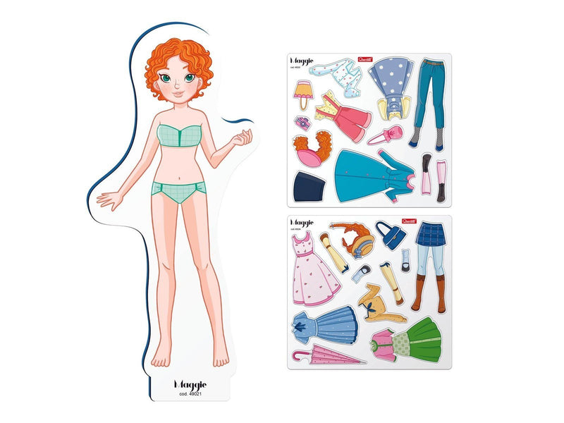 Quercetti - Magnetic Fashion Dress-up Doll 29pcs.