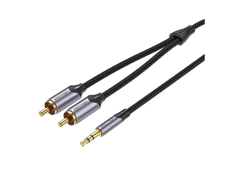 Vention Audio Cable 2xRCA to 3.5mm 10m - Grey
