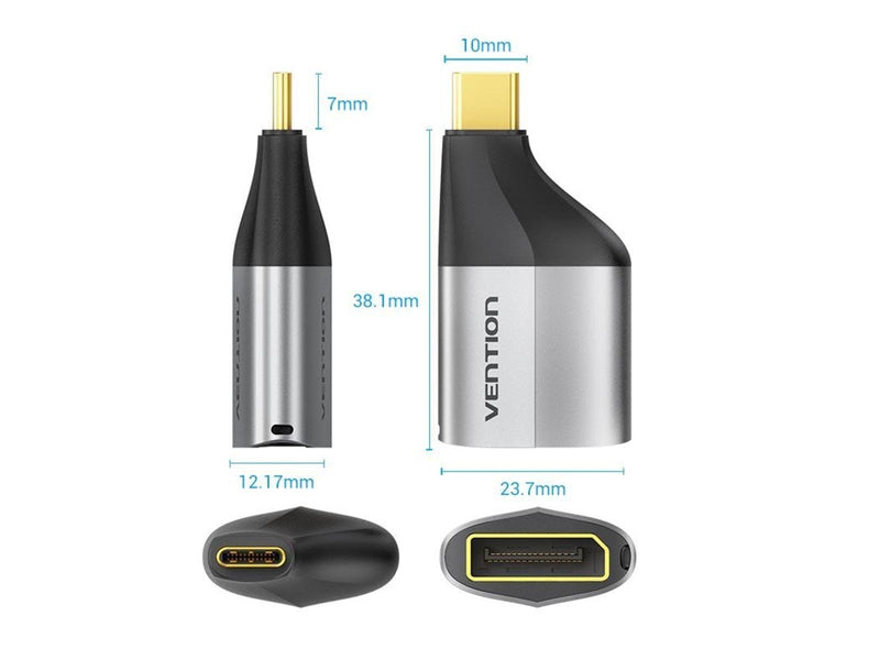 Vention Adapter USB-C to DisplayPort 4K 60Hz - Black