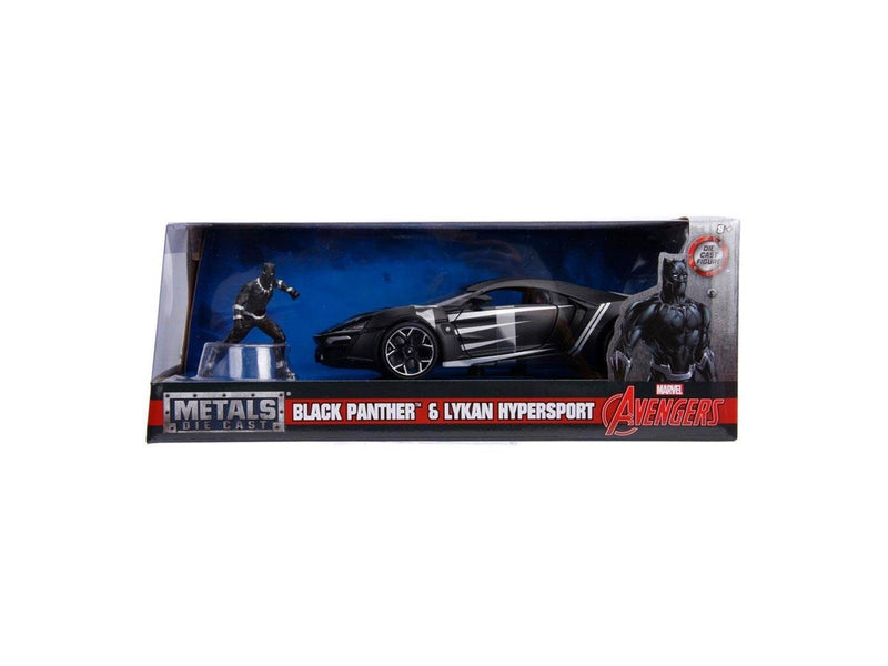 Jada Toys - Die-Cast Avengers Black Panther with Car 1:24