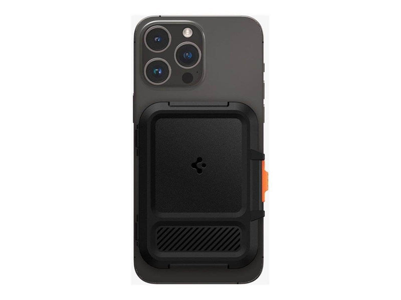 Spigen iPhone Lock Fit MagSafe Wallet metal slate